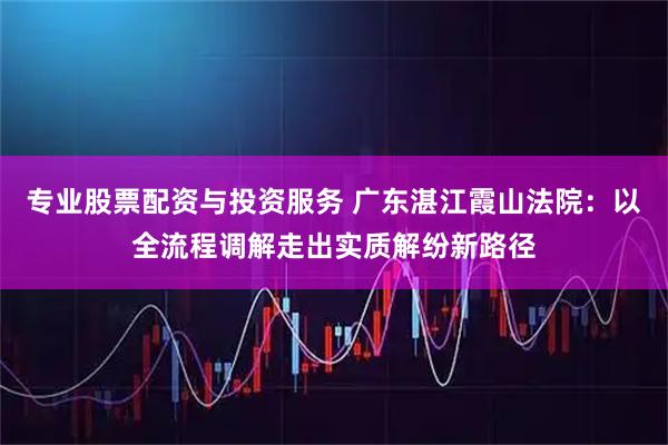专业股票配资与投资服务 广东湛江霞山法院：以全流程调解走出实质解纷新路径